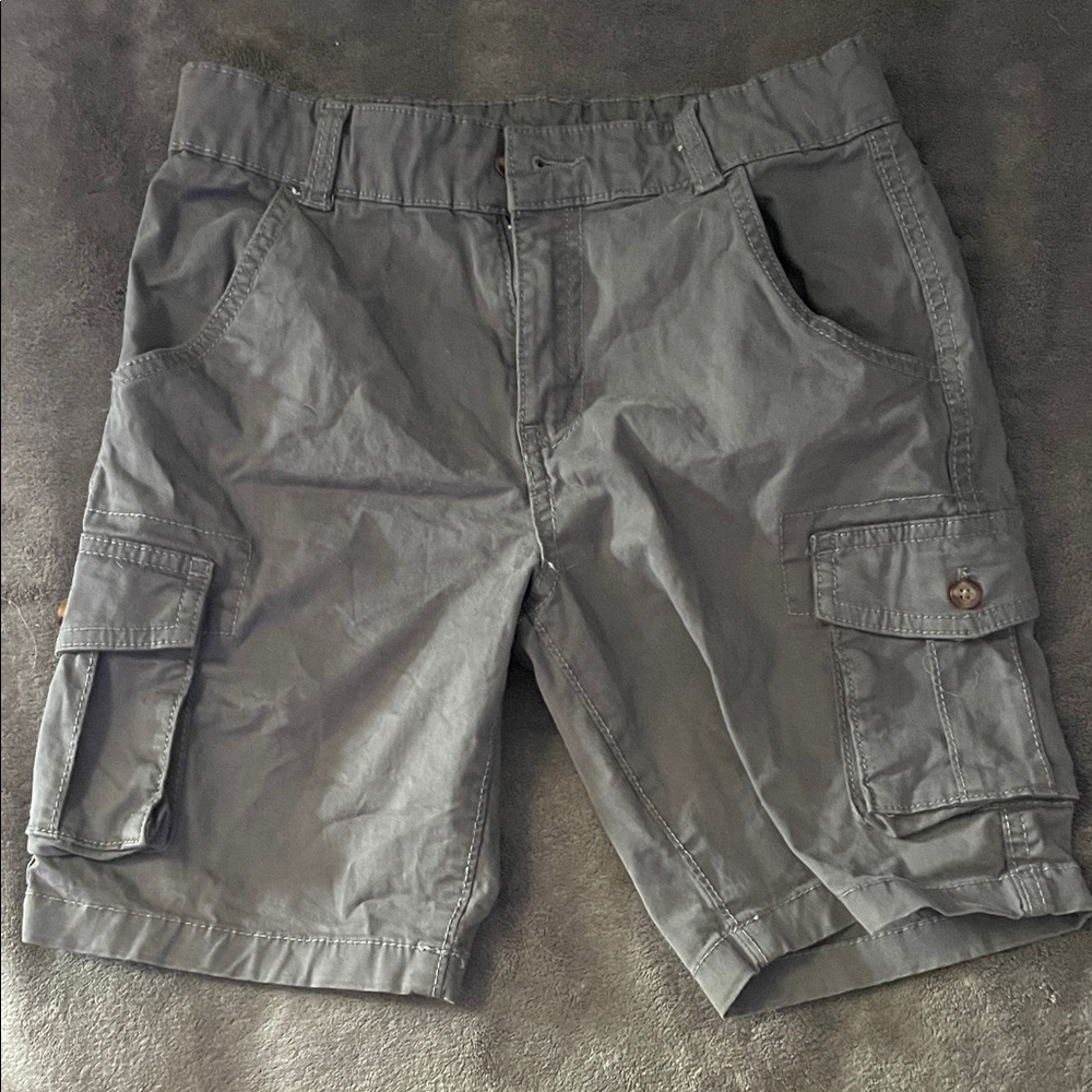 Kids Gray Cargo Shorts